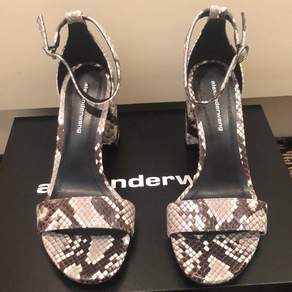 Alexander Wang Size 6 Snake Print Sandal. NEW